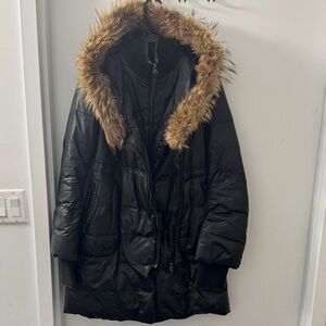 Mackage Women's Black Fur-Trimmed Jacket